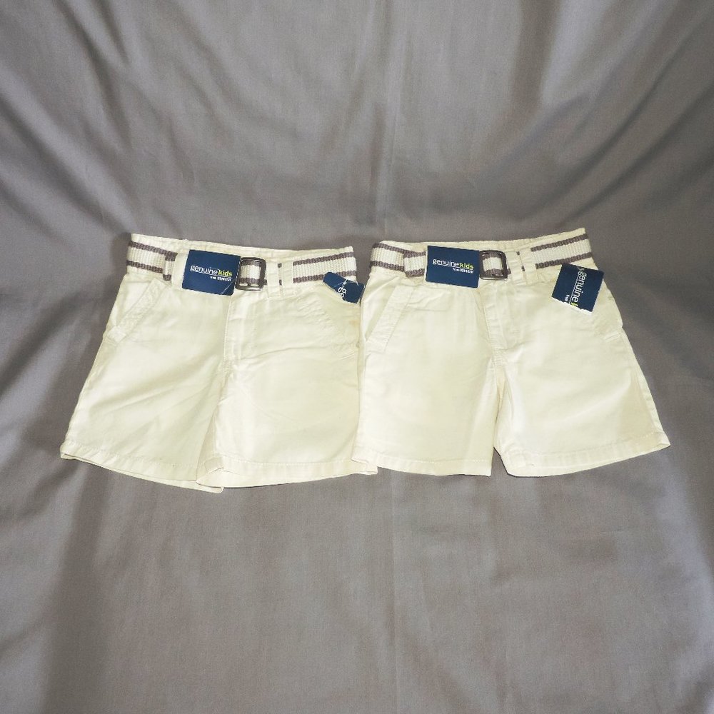 Lot of 2 New Genuine Kids by Oshkosh belted shorts